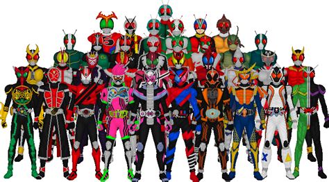 Power Rangers And Kamen Rider Lot Munimorogobpe