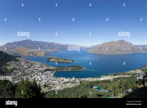 Aerial View Queenstown New Zealand Hi Res Stock Photography And Images