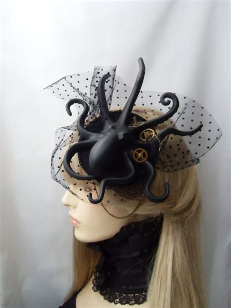 Oktopus Tentacle Steampunk Gothik Headpiece Fascinator Steampunk