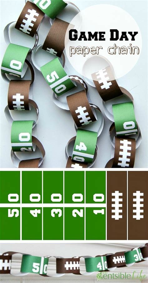 How to make a football paper chain – Recycled Crafts