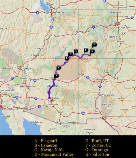 Map Of 4 Corners Area Usa Topographic Map Of Usa With States