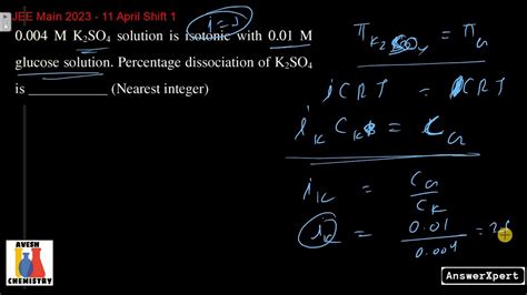 0.004 M K2SO4 solution is isotonic with 0.01 M glucose solution ...