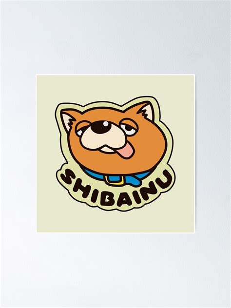 Shiba Inu Poster For Sale By Theanimefactory Redbubble