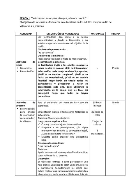 Sesión I autoestima Superintendencia SESIÓN I Solo hay un amor