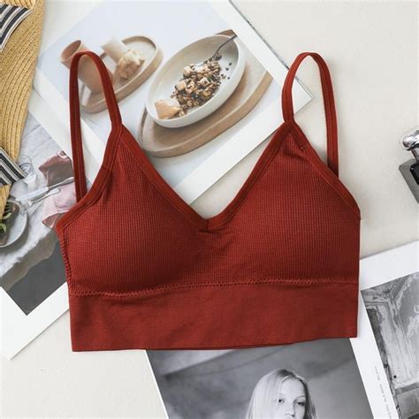 Deepwonder Women Tank Crop Top Female Seamless Underwear Sexy Lingerie Low Back Bralette Camis