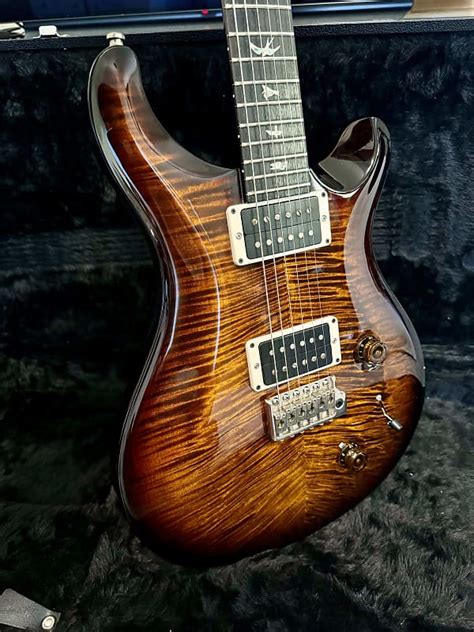 Prs Custom 22 Black Gold Wrap Burst Reverb