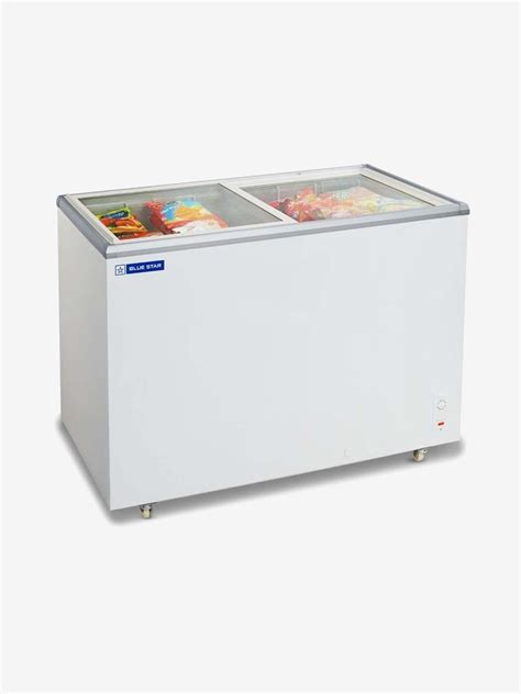 Double Door Gt Ag Blue Star Glass Top Deep Freezer Degree To