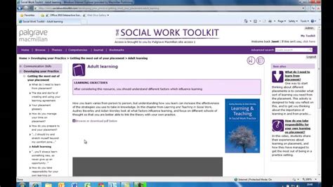 The Social Work Toolkit Youtube