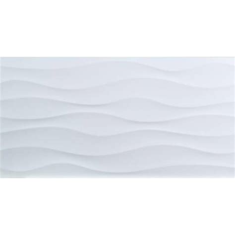 Msi Dymo Wavy White In X In Glossy Ceramic Wall Tile Sq Ft