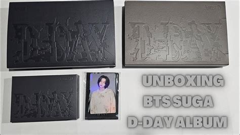 어거스트디 슈가솔로앨범 Unboxing Agust D Suga D Day Album 방탄소년단 Dday