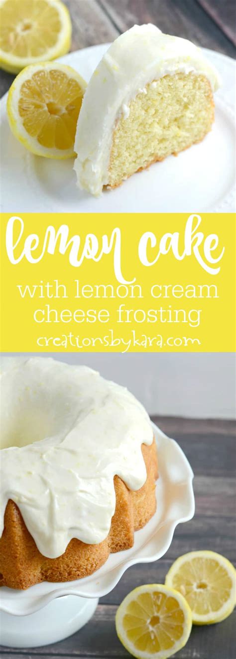 Lemon Cake With Cream Cheese Frosting