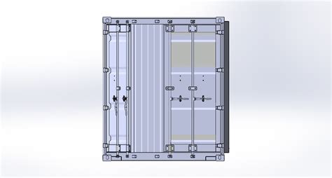 Ft High Cube Shipping Container D Cad Model Library Off