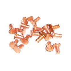 Copper Solid Rivets Copper Flat Head Solid Rivets Manufacturer From