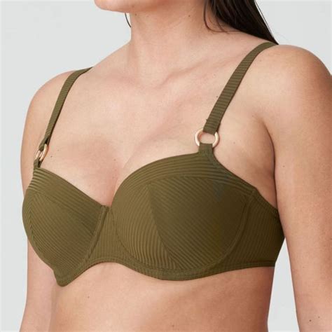 PrimaDonna Swim Sahara Vorgeformter Balconette Bikini Oberteil Olive