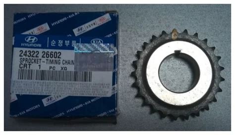 Gear Sprocket Timing Chain Genuine Part Original Hyundai Getz