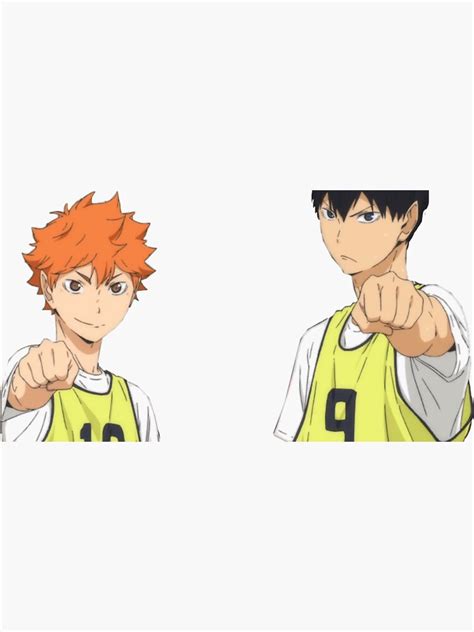 Haikyu Hinata And Kageyama Sticker Sticker For Sale By Monica45je