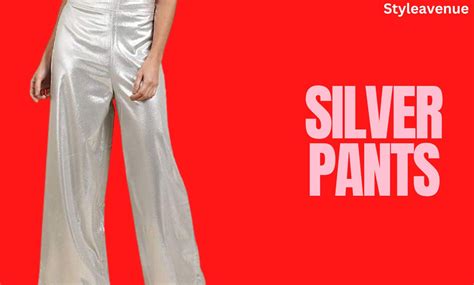 Unleash Your Inner Shimmer with Stylish silver Pants - styleavenue