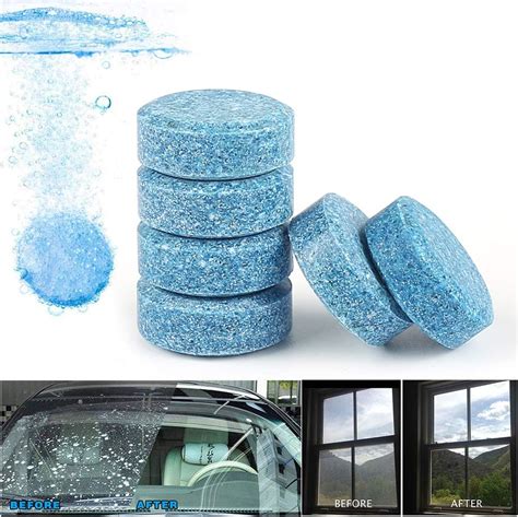 HSR Car Accessories 20PCS 1Set Car Wiper Detergent Effervescent Tablets