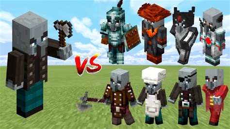 ILLAGER Vs ALL ILLAGER VARIANTS In Minecraft Mob Battle YouTube