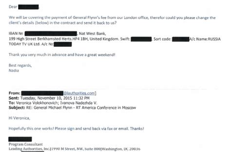 Michael Flynn Was Paid By Russian Linked Firms Letter Shows The New