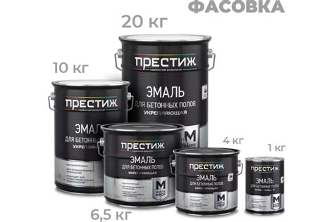 Эмаль для бетонных полов ПРЕСТИЖ серая 4 КГ 4 204056 - выгодная цена ...