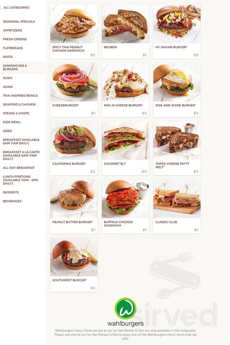 Hy Vee Market Grille Menu In Ames Iowa Usa