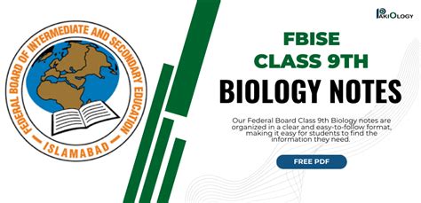 Federal Board Class 9th Biology Notes Pakiology