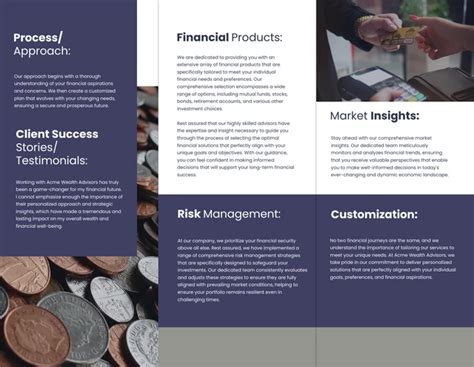 Wealth Management Brochure Template Venngage