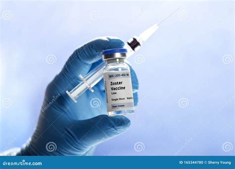 Herpes Zoster Shingles Vaccine Stock Photo - Image of bottle, care ...