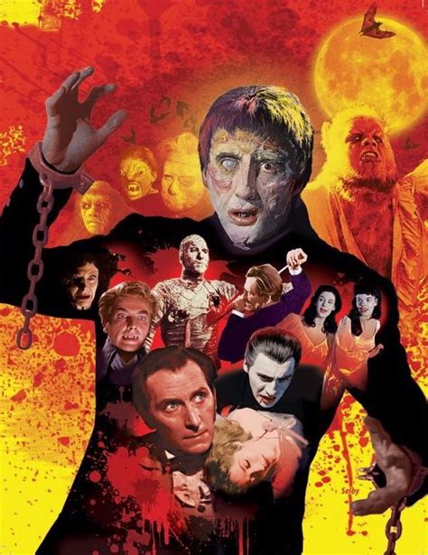 Classic Characters From Hammer Horror In Famous Monsters Of Filmland