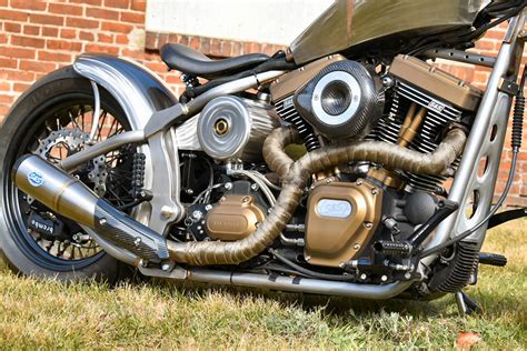 Custom Bobber Motorcycle Build The Bare Metal Jacket Bobber Custom