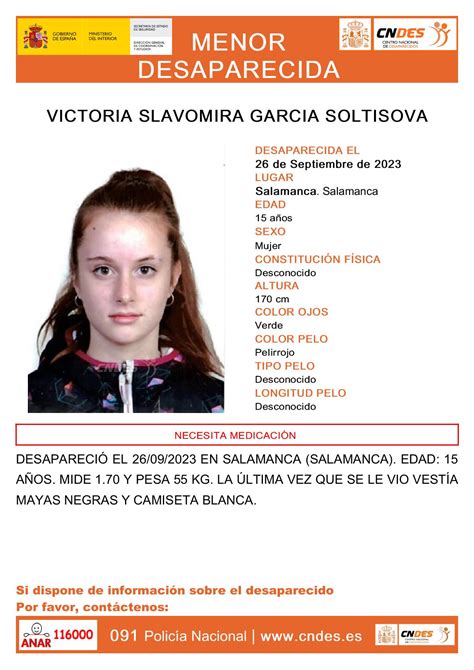 Buscan A Una Niña De 15 Años Desaparecida En Salamanca