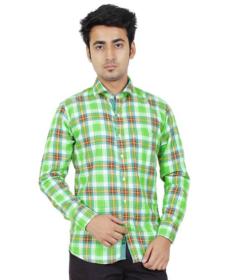 Casual Wear Cotton Crocks Club Mens Designer Check Shirt Handwash