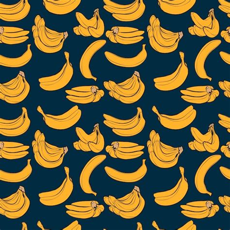 Premium Vector A Colored Set Of Seamless Patterns Of Bananas Leaves