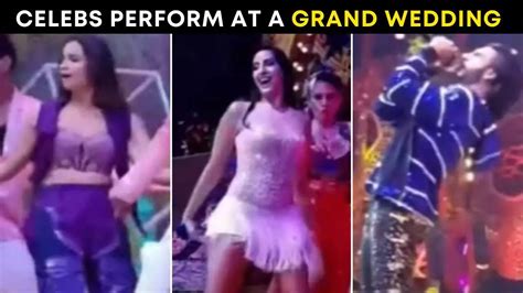 Alia Bhatt Ranveer Singh Nora Fatehi And More Dance At A Grand