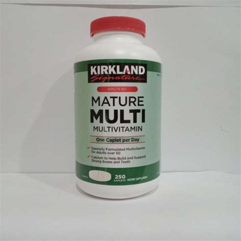 Jual Kirkland Adults 50 Mature Multi Multivitamin 250 Caplets Di