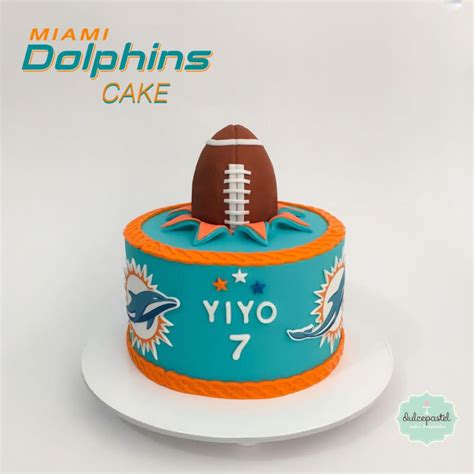 Torta Miami Dolphins Cake By Giovanna Carrillo Dolphin Birthday Cakes