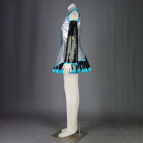 Women And Kids Vocaloid Hatsune Miku Silver Cosplay Costume With Acces