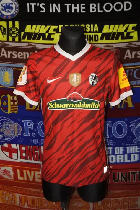 Freiburg Home Football Shirt Sponsored By Schwarzwaldmilch