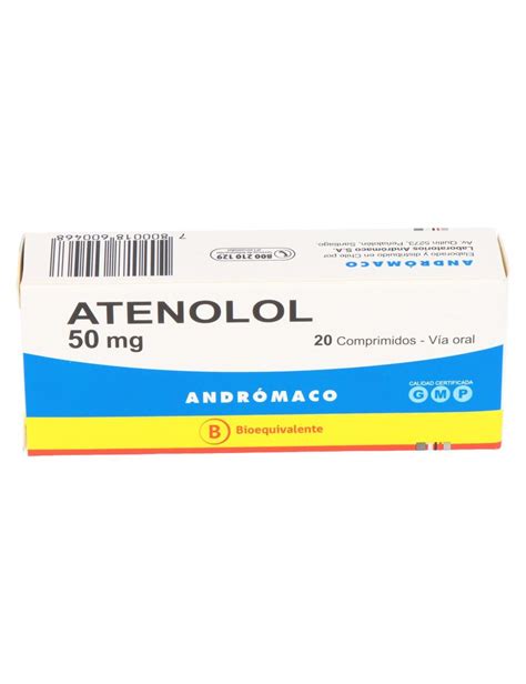 Precio Atenolol Mg Comprimidos Farmalisto Cl