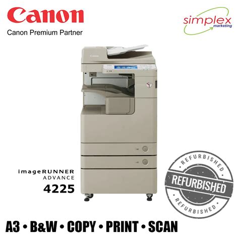 Canon ImageRUNNER ADVANCE 4225 B W Multi Function Printer MFP A3