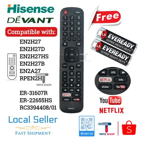 En H His Devant Hisense New Remote Control For Hisense Devant Led