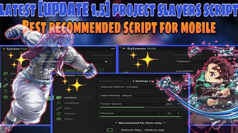 Latest UPDATE 1 5 Best Project Slayers Script MobilePC Delta