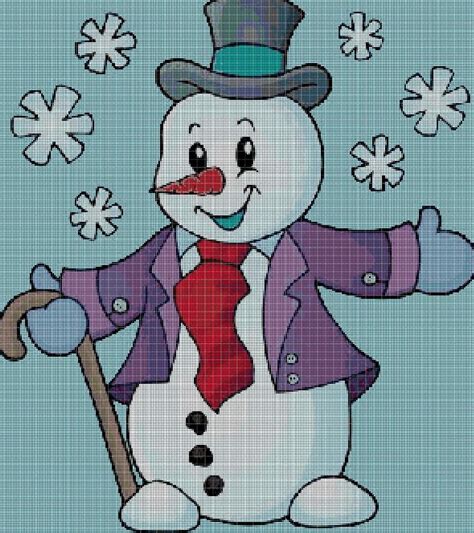 Snowman Version 3 Cross Stitch Pattern In Pdf Dmc Stitch Patterns Cross Stitch Patterns