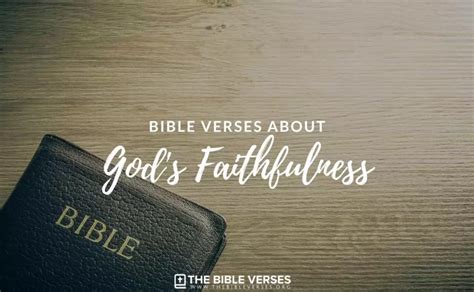 30 Bible Verses about God's Faithfulness | Scripture Quotes