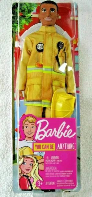 BARBIE CAREERS Firefighter Ken Doll AA 60th Annivery NEW