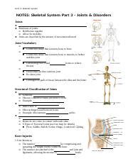 Skeletal System Pt Fill In Student Kd Docx Unit Skeletal