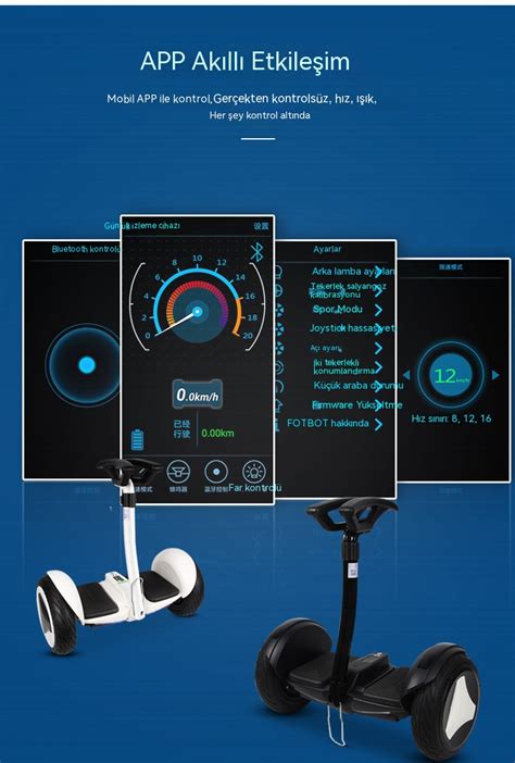 Elektrikli Scooter Denge Arabas Iki Tekerlekli Ak Ll Elektrikli