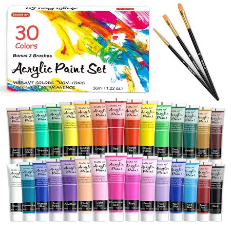 Acrylic Paint Set Shuttle Art Colors Acrylic Paint In Tubes Ml