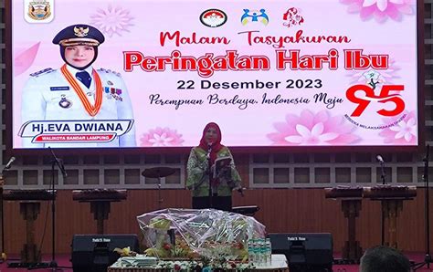 Peringati Hari Ibu Ke 95 Walikota Hj Eva Dwiana Mengusung Tema